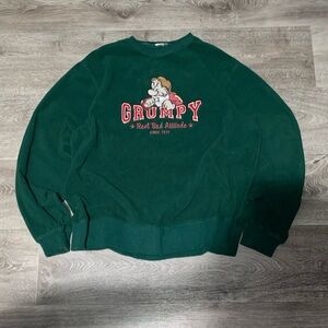 Vintage Disney Snow White Fleece Rumbling Grumpy Sweatshirt